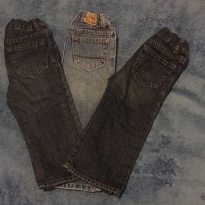 Jean Lot of 3 plus 2 bonus sweats